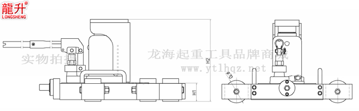 無塵室?guī)Щ瑒?dòng)臺(tái)爪式千斤頂尺寸圖一